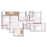 GK Sindhu Skies Pimple Saudagar 4 BHK Floor Plan Image